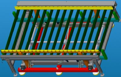 输送线-可调顶升拦截机构
