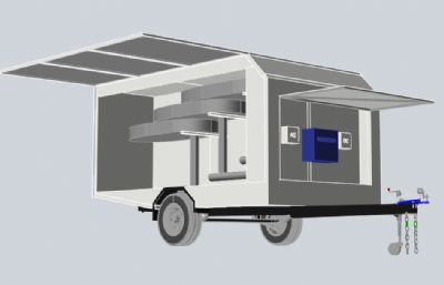 太阳能电动翼板拖车