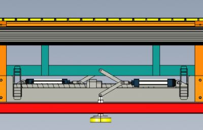 输送线-可调顶升拦截机构