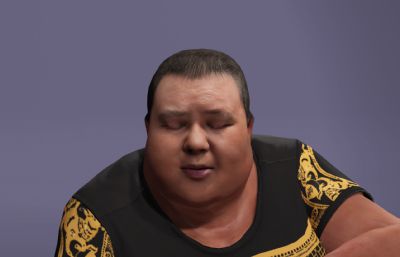 写实男性数字人 良子大胃袋 味真足抽象主播