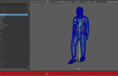刀哥没活咬打火机,来东北指定有你好果子吃,写实风格男性3D模型