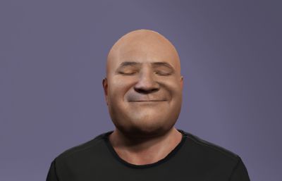 刀哥没活咬打火机,来东北指定有你好果子吃,写实风格男性3D模型