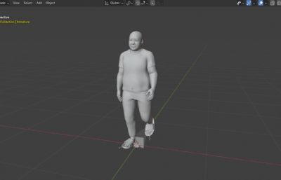 刀哥没活咬打火机,来东北指定有你好果子吃,写实风格男性3D模型