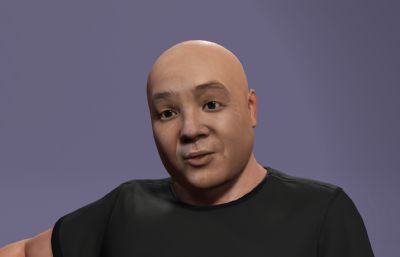 刀哥没活咬打火机,来东北指定有你好果子吃,写实风格男性3D模型