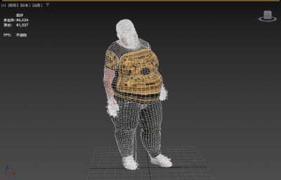 写实男性数字人 良子大胃袋 味真足抽象主播