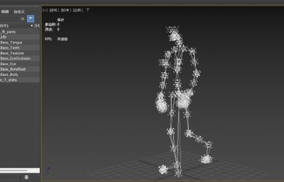 刀哥没活咬打火机,来东北指定有你好果子吃,写实风格男性3D模型