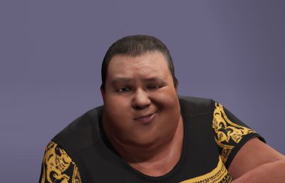 写实男性数字人 良子大胃袋 味真足抽象主播