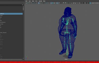 写实男性数字人 良子大胃袋 味真足抽象主播