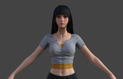 短裤女青年 现代都市美女 美女小姐姐