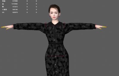 年轻妈妈 连衣裙美女 城市白领