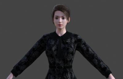 年轻妈妈 连衣裙美女 城市白领