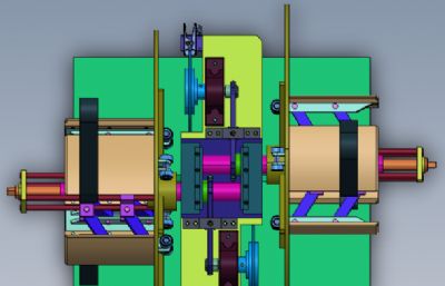 开卷机制动器传动结构