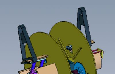 开卷机制动器传动结构