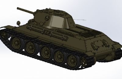 坦克玩具模型T-34