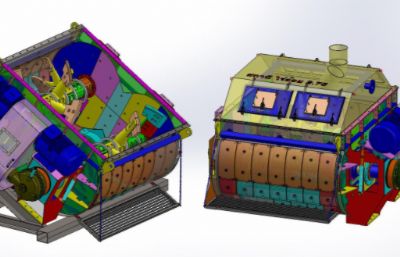 废料破碎机与混合机