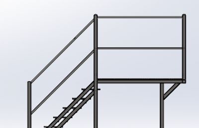 工业移动式楼梯平台