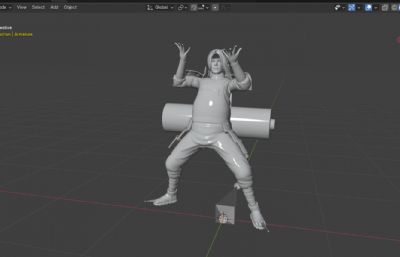 日本战国忍者 千手柱间施展木遁忍术 动漫卷轴