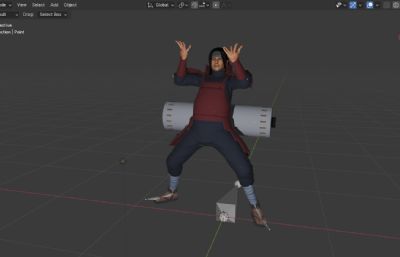 日本战国忍者 千手柱间施展木遁忍术 动漫卷轴