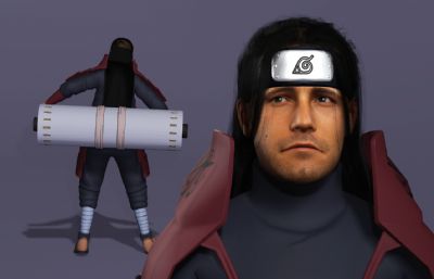 日本战国忍者 千手柱间施展木遁忍术 动漫卷轴