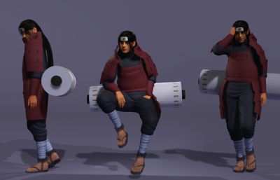 日本战国忍者 千手柱间施展木遁忍术 动漫卷轴