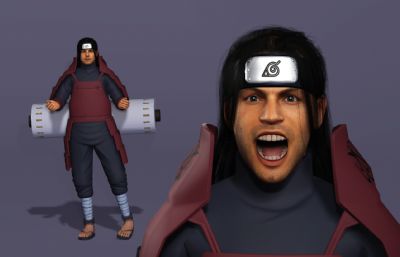 日本战国忍者 千手柱间施展木遁忍术 动漫卷轴