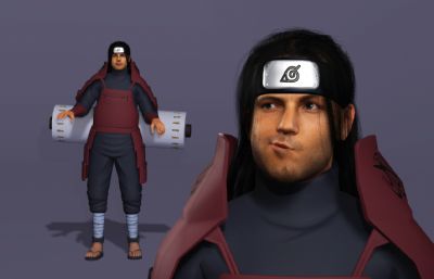 日本战国忍者 千手柱间施展木遁忍术 动漫卷轴