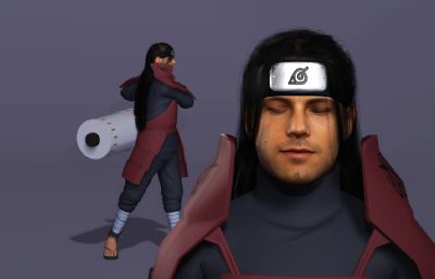 日本战国忍者 千手柱间施展木遁忍术 动漫卷轴