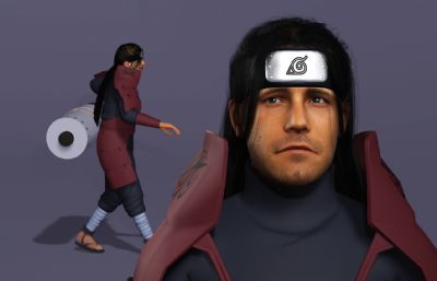 日本战国忍者 千手柱间施展木遁忍术 动漫卷轴