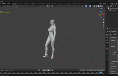 《蝙蝠侠3：黑暗骑士崛起》安妮海瑟薇版猫女走T台 次世代性感美女数字人 紧身衣搜查官