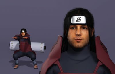 日本战国忍者 千手柱间施展木遁忍术 动漫卷轴