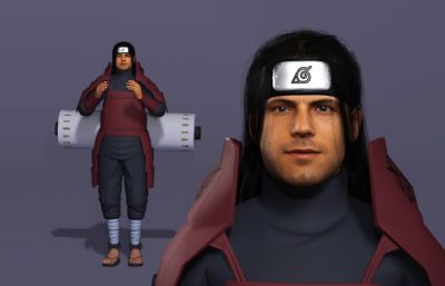 日本战国忍者 千手柱间施展木遁忍术 动漫卷轴