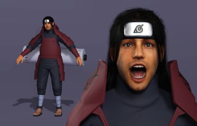 日本战国忍者 千手柱间施展木遁忍术 动漫卷轴