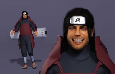 日本战国忍者 千手柱间施展木遁忍术 动漫卷轴