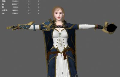 女法师 游戏女战士角色