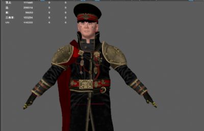 次时代欧美军官 游戏军人将军