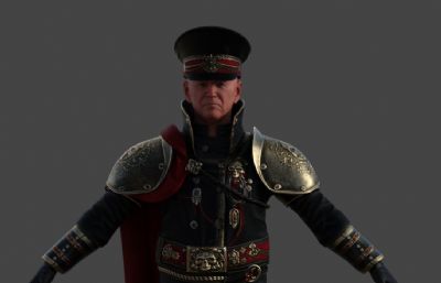 次时代欧美军官 游戏军人将军