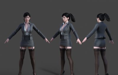 工作套装女秘书 上班族 女性人物