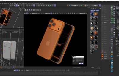 苹果 iPhone 17 Pro/17 Pro MAX C4D模型
