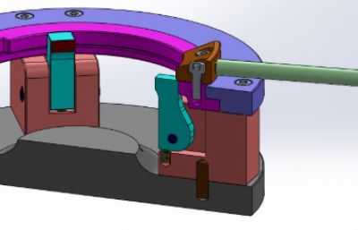 凸轮夹紧器三头圆形