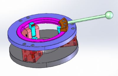 凸轮夹紧器三头圆形