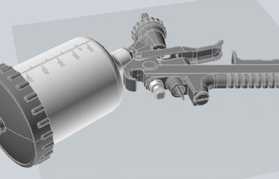 油漆喷枪模型