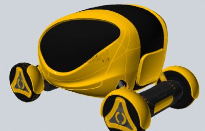 硬甲虫概念汽车模型