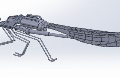 蒸汽朋克蜻蜓无人机