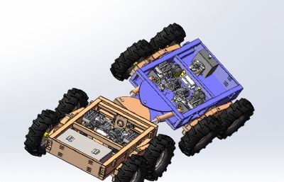 蟒式电动八驱车辆底盘