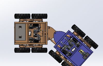 蟒式电动八驱车辆底盘