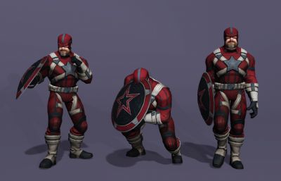 雷霆特攻队红色守卫者 苏联队长盾牌 漫威次世代猛男壮汉