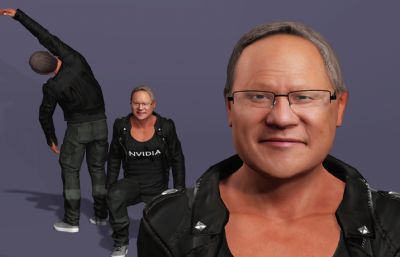 显卡大佬 英伟达皮衣老黄 AI科技首富跳舞(网盘下载)