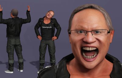 显卡大佬 英伟达皮衣老黄 AI科技首富跳舞(网盘下载)