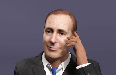 【全网独家】绝命律师写实男性数字人 次世代好莱坞演员 打电话夸夸其谈动画