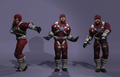 雷霆特攻队红色守卫者 苏联队长盾牌 漫威次世代猛男壮汉